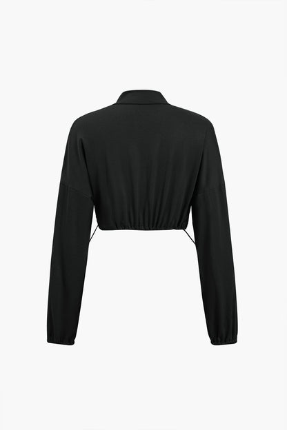 Conjunto de Dos Piezas con Leggings de Cintura Alta y Chaqueta Corta para Mujer | Ideal para Uso Deportivo y Diario