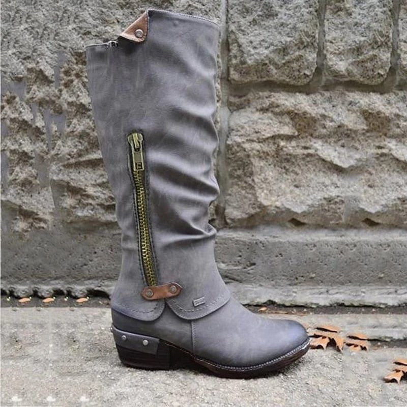 Botas Altas para Mujer con Bolsillo Funcional | Ideal para Todas las Estaciones