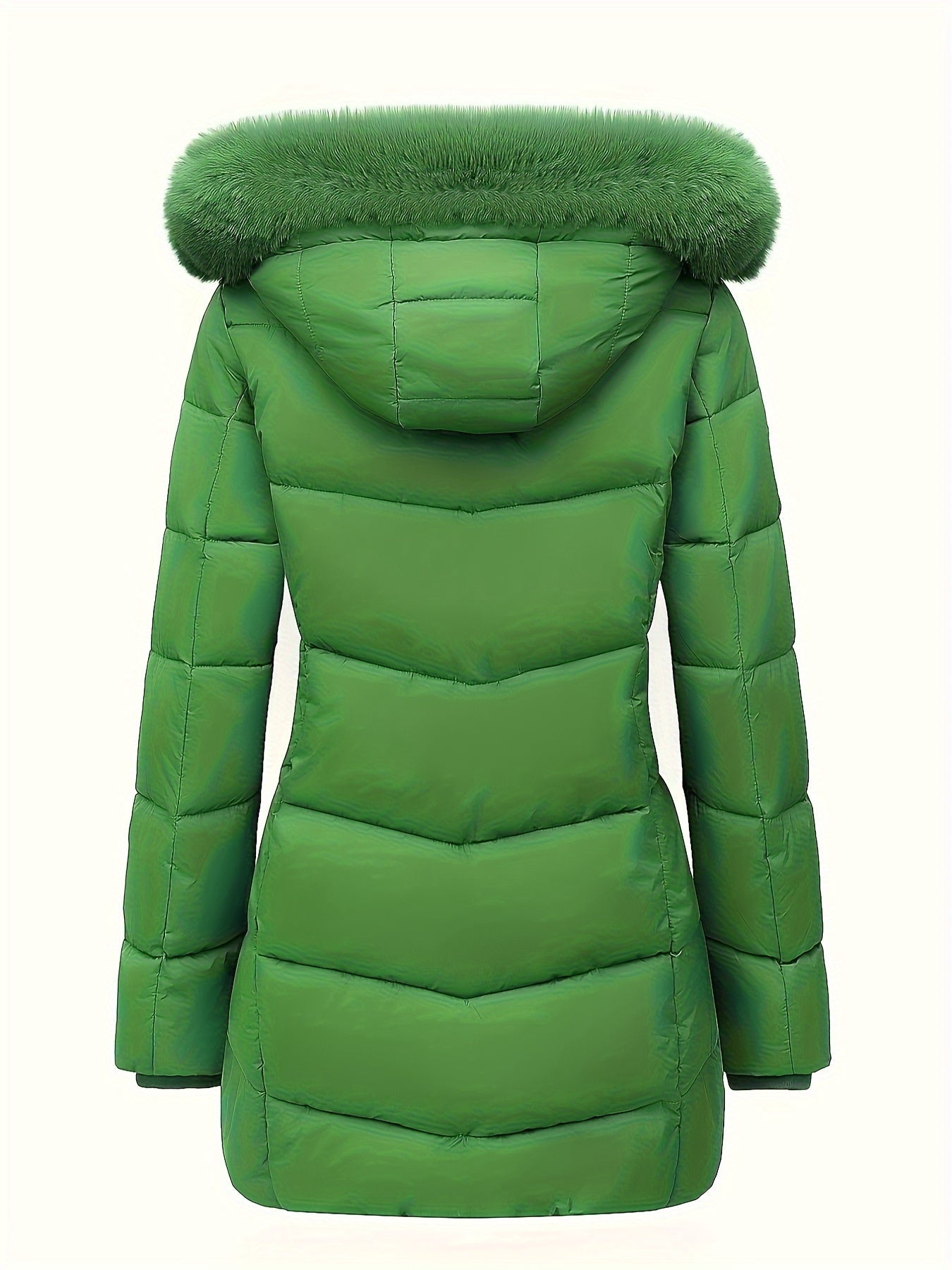 Abrigo Acolchado con Capucha y Bolsillos para Mujer | Ideal para Invierno y Entretiempo