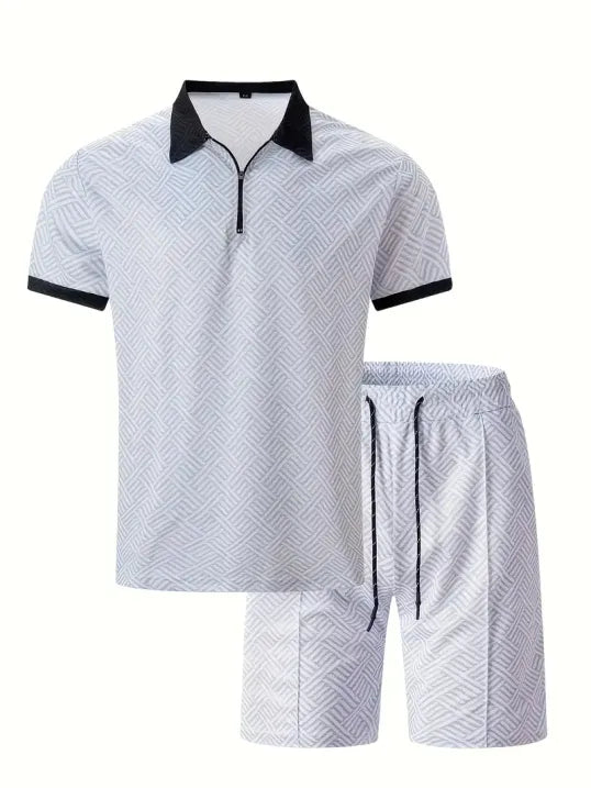 Conjunto de Verano para Hombre con Top de Manga Corta y Short | Ideal para Uso Diario