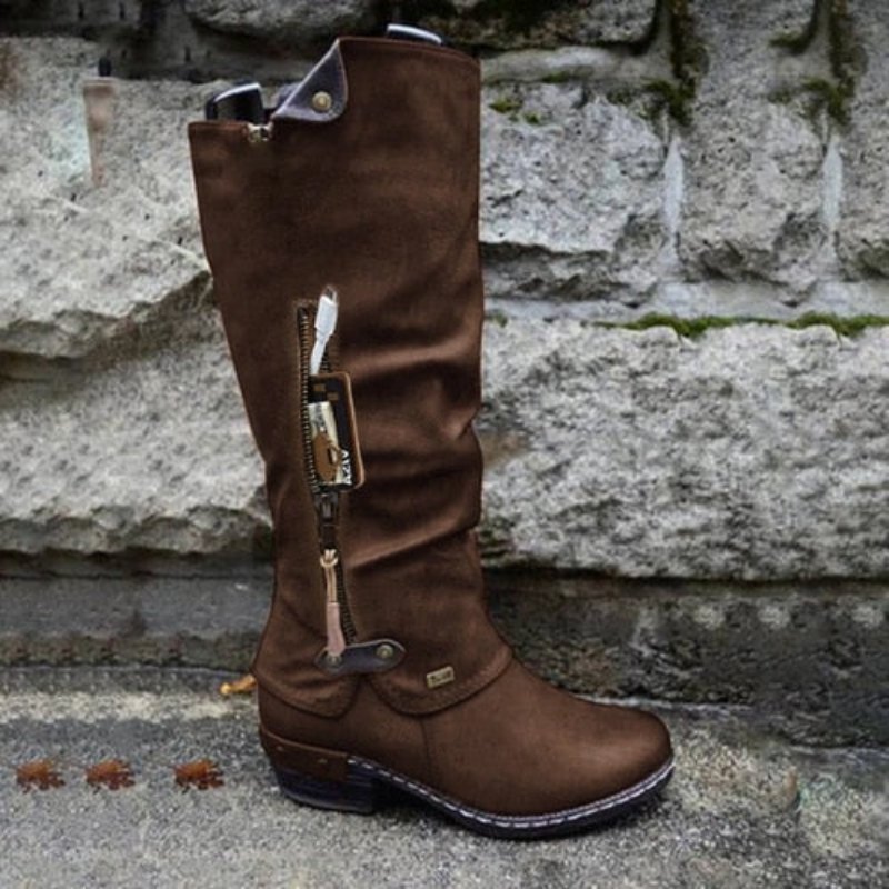 Botas Altas para Mujer con Bolsillo Funcional | Ideal para Todas las Estaciones