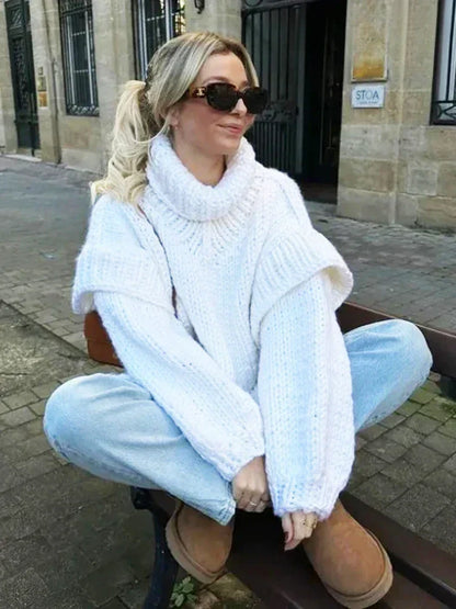 Jersey de Manga Larga con Corte Amplio Para Mujer | Ideal Para Uso Diario