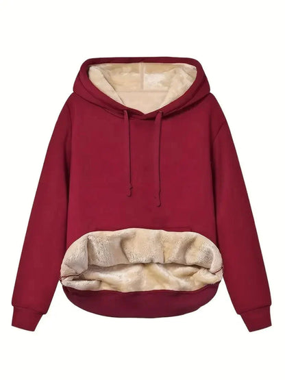 Sudadera con Capucha y Forro Interior para Mujer | Ideal para el Uso Diario en Clima Frío