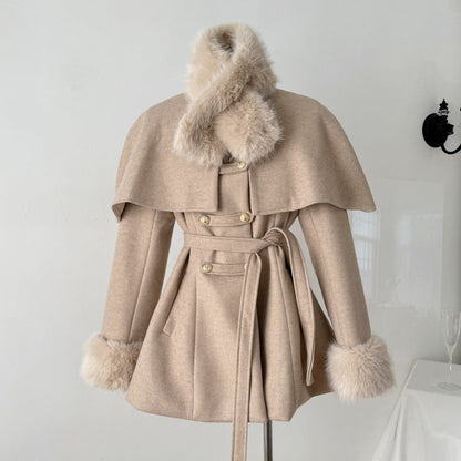 Abrigo Corto Con Cuello Desmontable Para Mujer | Ideal Para El Invierno