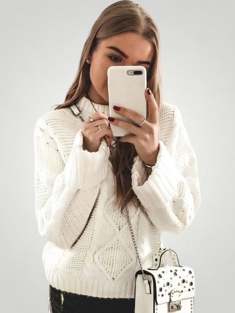 Jersey con Mangas Globo para Mujer | Ideal para Oficina y Tiempo Libre