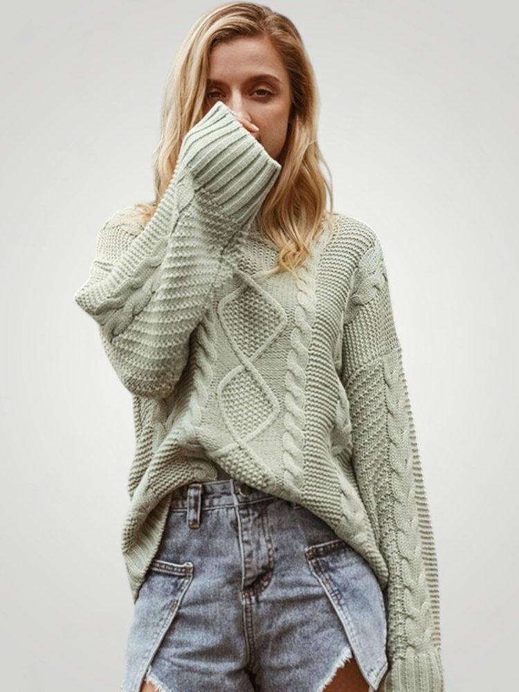 Jersey con Mangas Globo para Mujer | Ideal para Oficina y Tiempo Libre