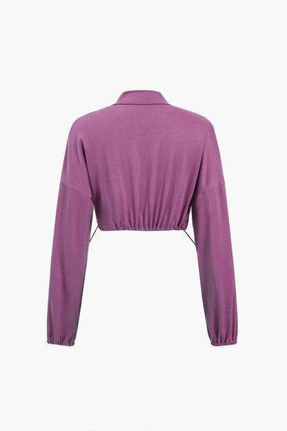 Conjunto de Dos Piezas con Leggings de Cintura Alta y Chaqueta Corta para Mujer | Ideal para Uso Deportivo y Diario