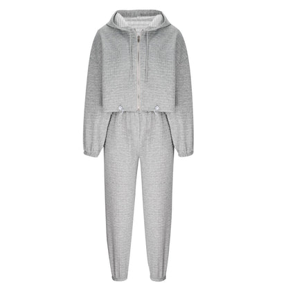 Conjunto De Tres Piezas con Sudadera con Capucha y Pantalón para Adultos | Ideal para Entrenamiento O Uso Diario