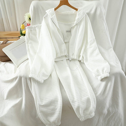 Conjunto De Tres Piezas con Sudadera con Capucha y Pantalón para Adultos | Ideal para Entrenamiento O Uso Diario