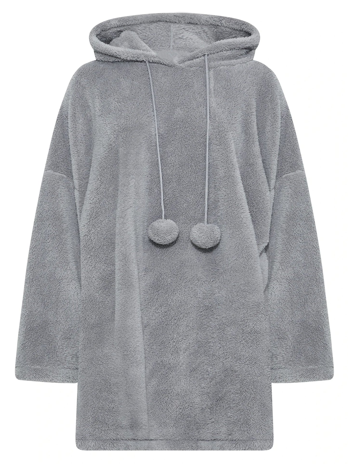 Vestido Sudadera Con Capucha Para Mujer Tallas Grandes | Ideal Para Otoño e Invierno