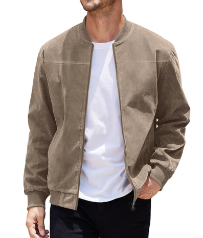 Chaqueta Recta Para Hombre Con Cremallera | Ideal Para Uso Diario Y Entornos Urbanos