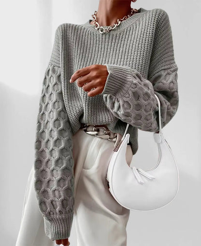 Jersey De Cuello Redondo Con Corte Clásico | Adecuado Para La Temporada De Otoño