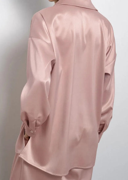 Conjunto De Dos Piezas Con Camisa Abotonada y Pantalón De Pierna Ancha para Adultos | Ideal para Uso Diario Y Descanso