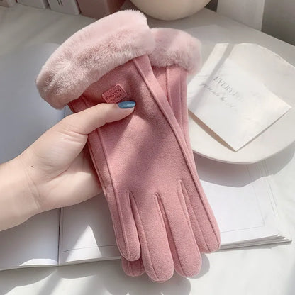 Guantes de Invierno con Detalle Decorativo para Adultos | Ideal para Uso Diario en Temporada Fría
