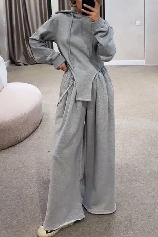 Conjunto De Dos Piezas con Sudadera con Capucha y Pantalón para Adultos | Ideal para Uso Diario O Descanso