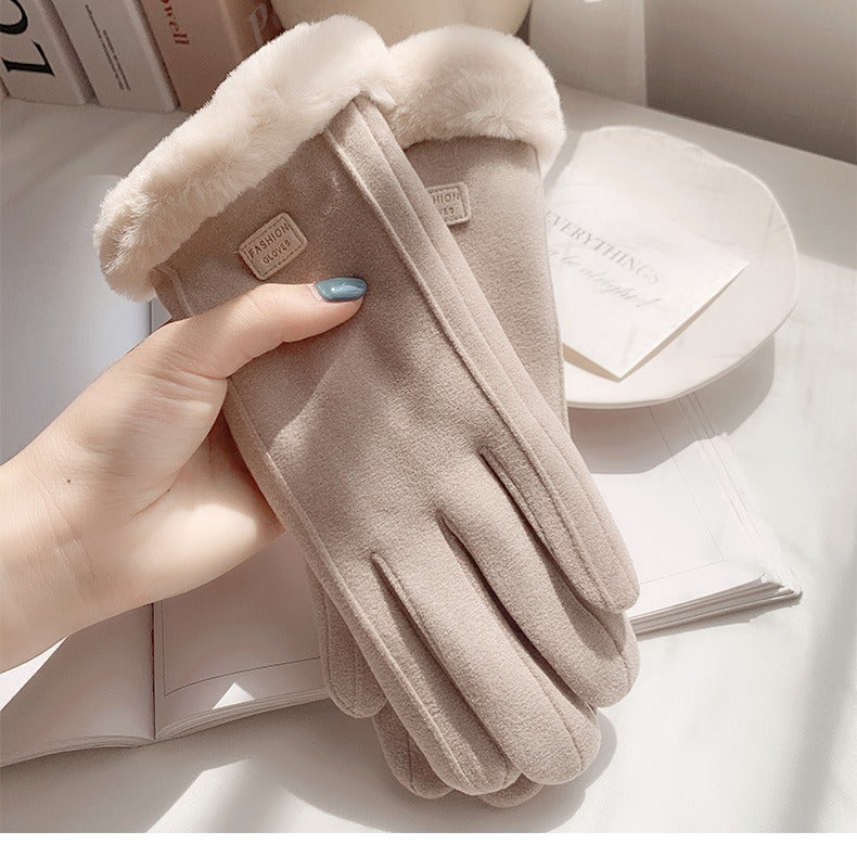Guantes de Invierno con Detalle Decorativo para Adultos | Ideal para Uso Diario en Temporada Fría
