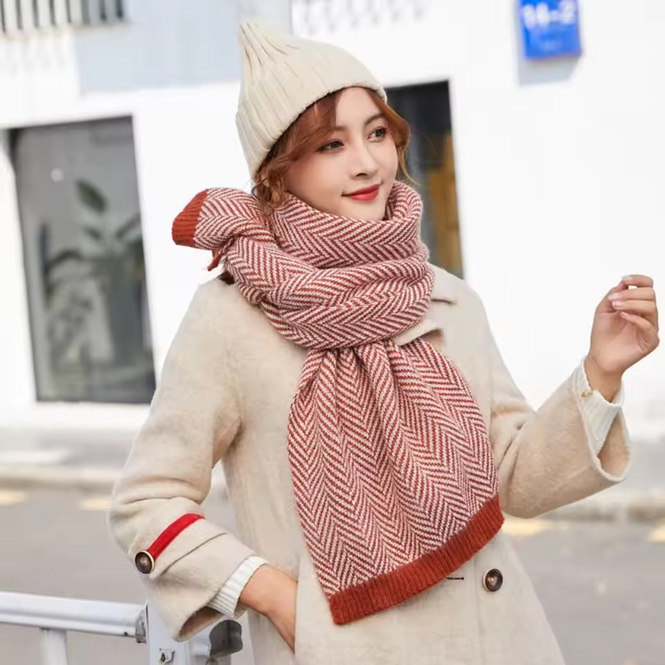 Bufanda Con Diseño Tejido Para Adultos | Ideal Para Invierno