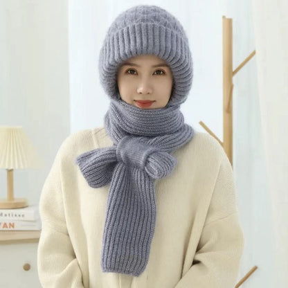 Gorro con Bufanda Integrada para Adultos | Ideal para Actividades en Invierno