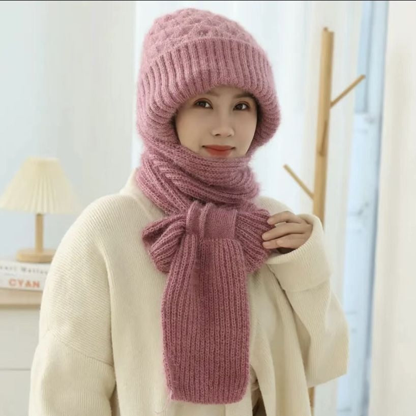 Gorro con Bufanda Integrada para Adultos | Ideal para Actividades en Invierno