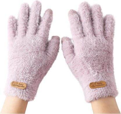 Guantes Táctiles con Puño Elástico para Adultos | Ideal para Uso en Invierno