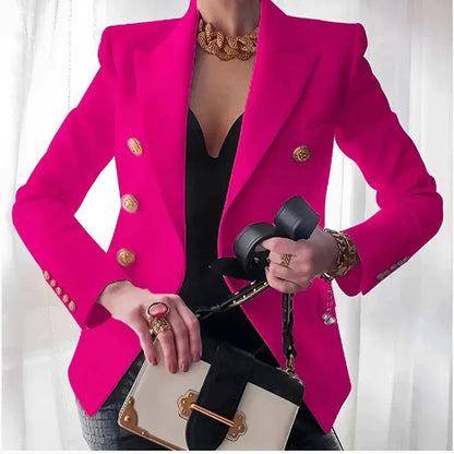 Blazer con Corte Estructurado y Cierre de Botones para Mujer | Ideal para Oficina o Uso Diario