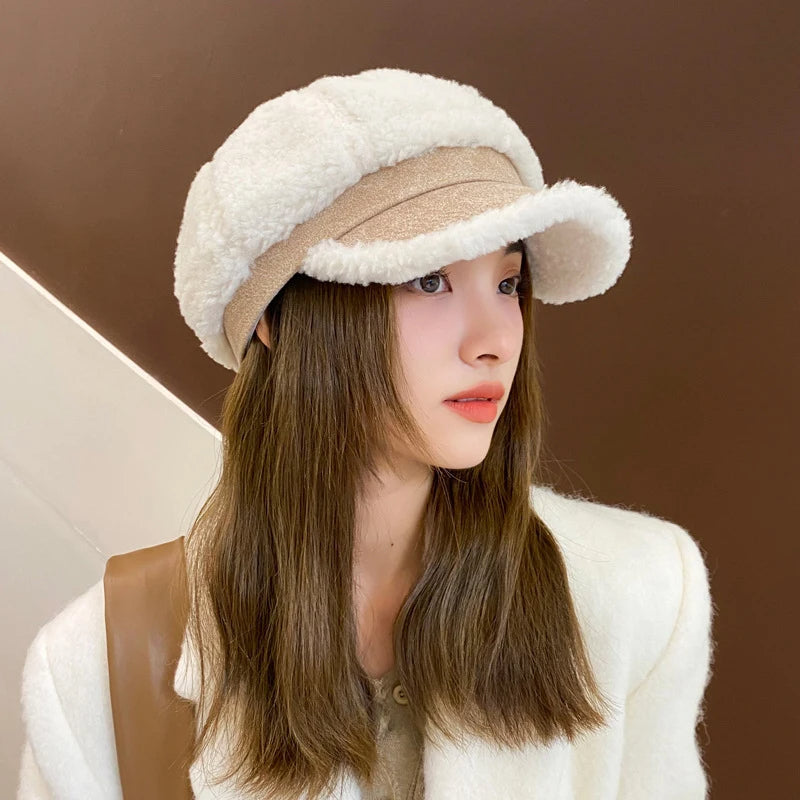 Gorra De Invierno Con Visera Para Mujer | Ideal Para Uso Diario En Temporada Fría
