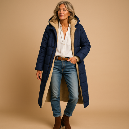 Abrigo Largo con Diseño Moderno para Mujer | Ideal para Invierno