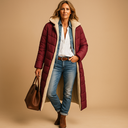Abrigo Largo con Diseño Moderno para Mujer | Ideal para Invierno
