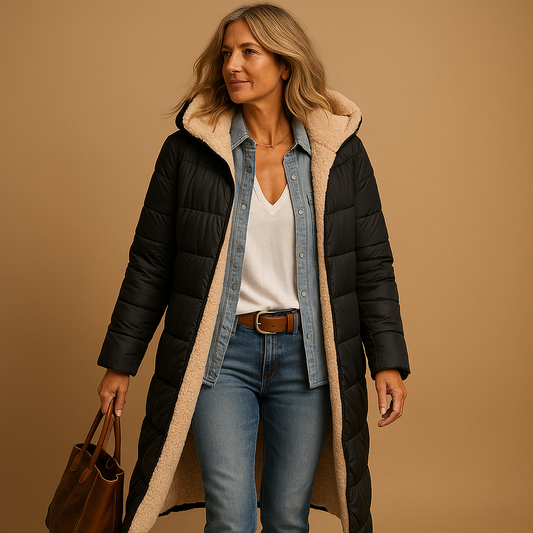 Abrigo Largo con Diseño Moderno para Mujer | Ideal para Invierno