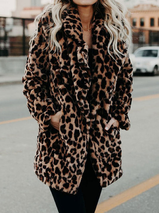 Chaqueta De Invierno Con Estampado Leopardo Para Mujer | Ideal Para Uso Diario En Exteriores