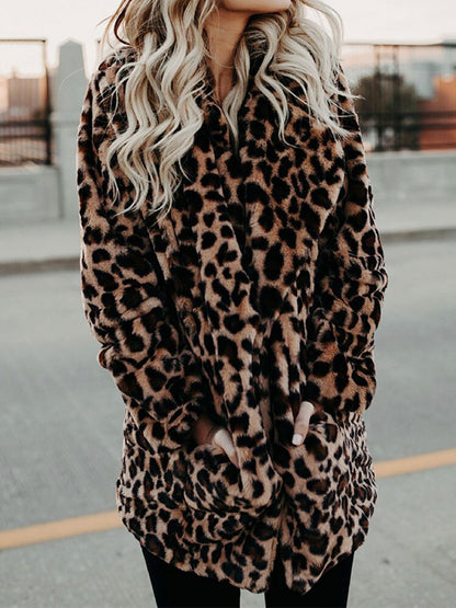 Chaqueta De Invierno Con Estampado Leopardo Para Mujer | Ideal Para Uso Diario En Exteriores