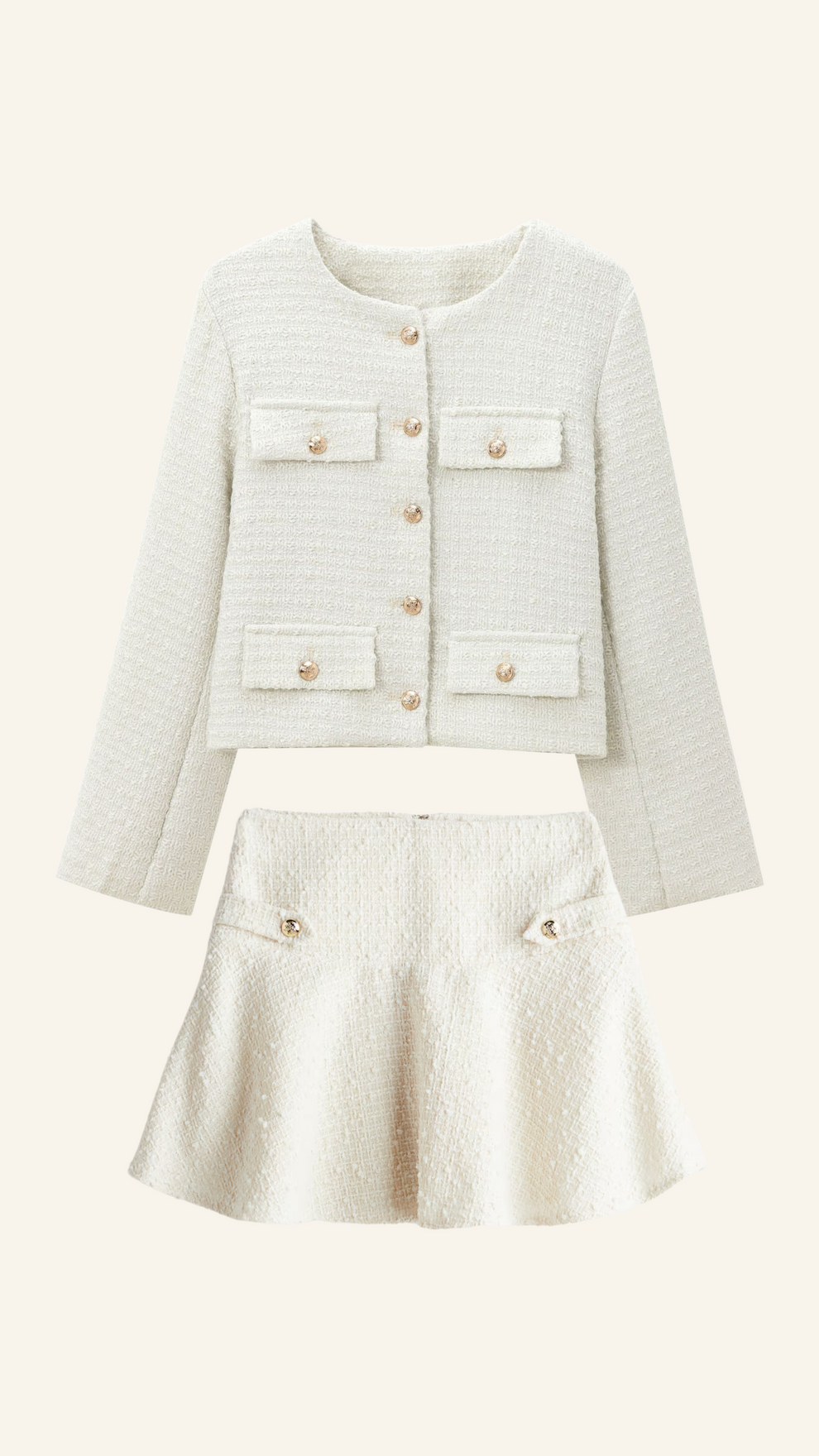 Conjunto De Falda Y Top Para Mujeres Con Silueta Clásica | Ideal Para Uso Diario Y Eventos