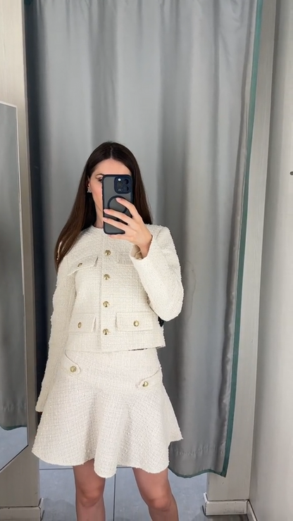 Conjunto De Falda Y Top Para Mujeres Con Silueta Clásica | Ideal Para Uso Diario Y Eventos