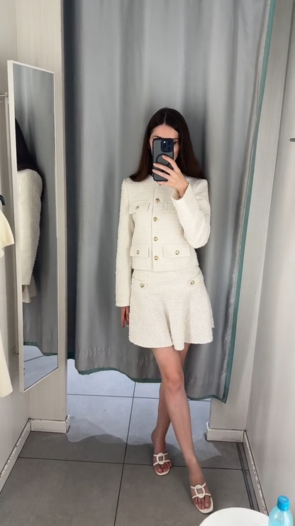 Conjunto De Falda Y Top Para Mujeres Con Silueta Clásica | Ideal Para Uso Diario Y Eventos