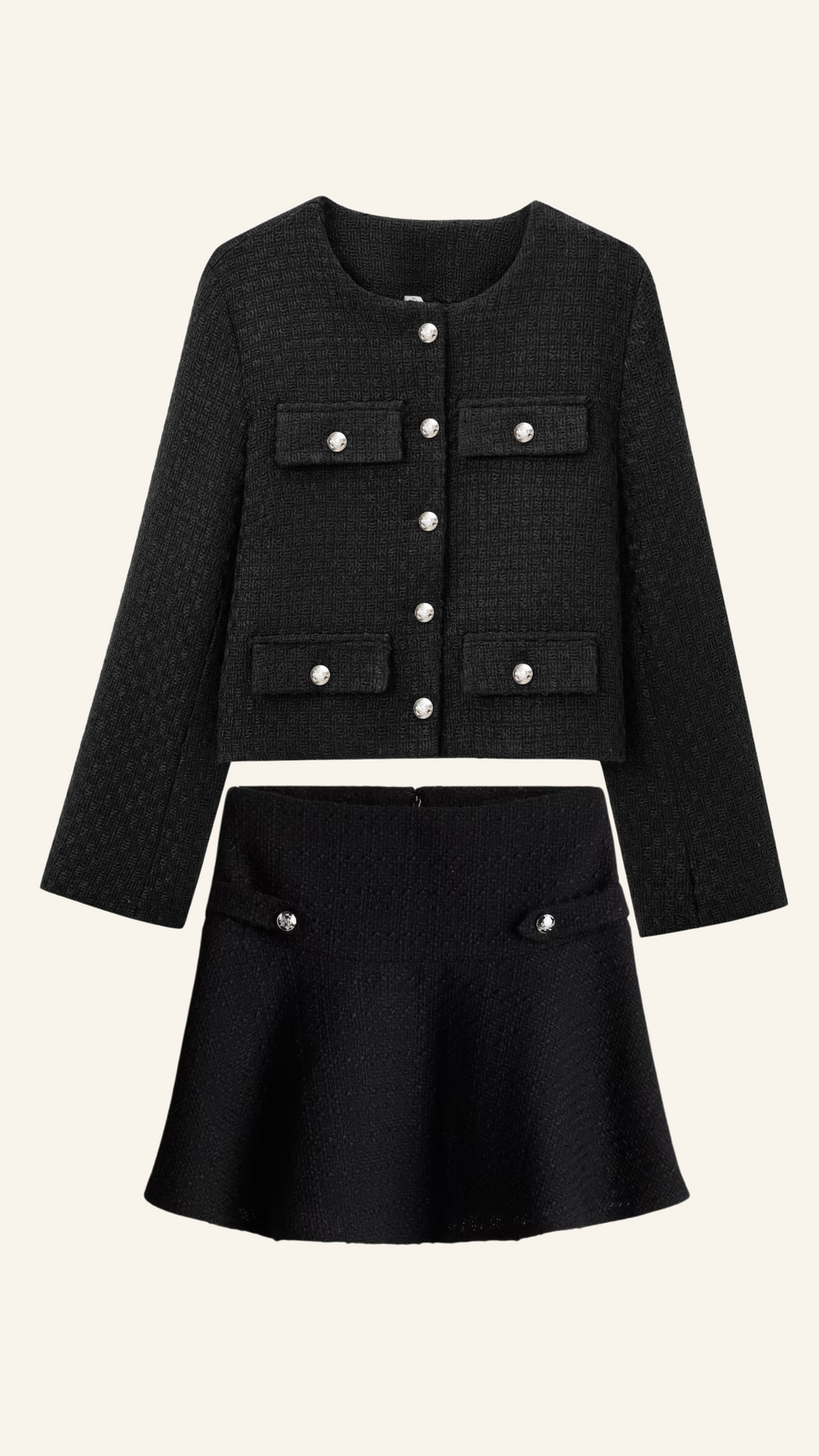 Conjunto De Falda Y Top Para Mujeres Con Silueta Clásica | Ideal Para Uso Diario Y Eventos