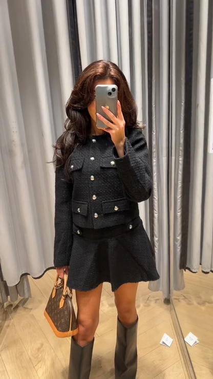 Conjunto De Falda Y Top Para Mujeres Con Silueta Clásica | Ideal Para Uso Diario Y Eventos