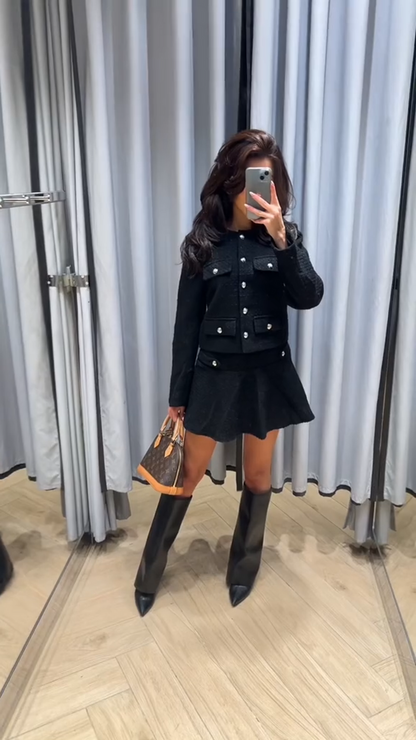 Conjunto De Falda Y Top Para Mujeres Con Silueta Clásica | Ideal Para Uso Diario Y Eventos