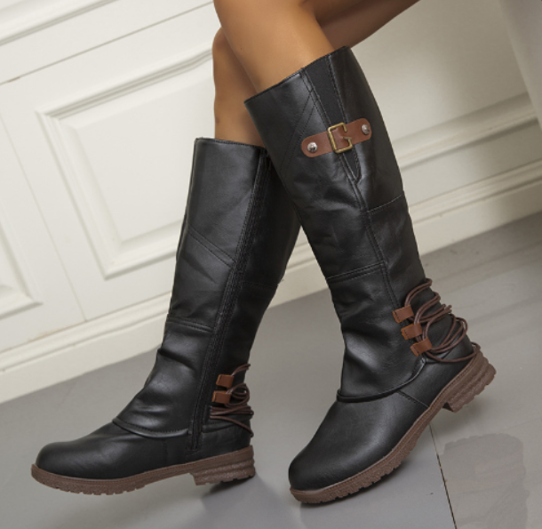 Botas Hasta La Rodilla Con Diseño Clásico Para Mujer | Ideal Para Otoño E Invierno