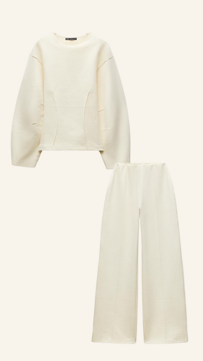 Conjunto de Dos Piezas con Corte Relajado para Adultos | Ideal para Uso Diario