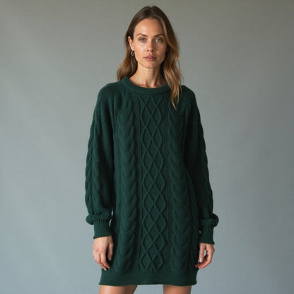 Jersey De Cuello Redondo Para Mujer Con Corte Recto | Ideal Para Uso Diario En Invierno