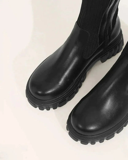 Botas Tipo Calcetín Con Diseño Elástico Para Mujer | Ideal Para Otoño E Invierno