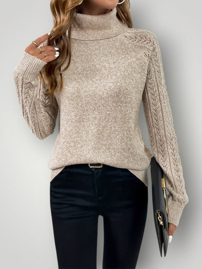 Jersey de Punto con Corte Ajustado y Cuello Redondo para Mujer | Ideal para Uso Diario