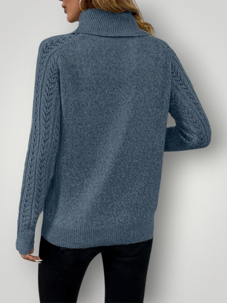 Jersey de Punto con Corte Ajustado y Cuello Redondo para Mujer | Ideal para Uso Diario