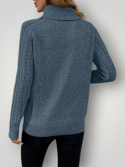 Jersey de Punto con Corte Ajustado y Cuello Redondo para Mujer | Ideal para Uso Diario