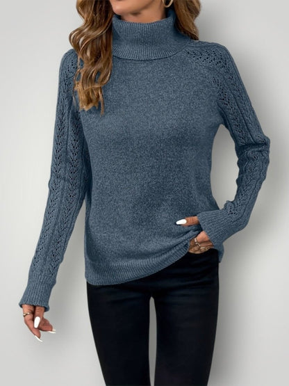 Jersey de Punto con Corte Ajustado y Cuello Redondo para Mujer | Ideal para Uso Diario