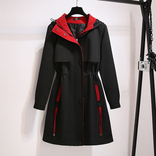 Chaqueta Corta Cortaviento De Talla Grande Con Capucha | Ideal Para Uso Diario En Entretiempo