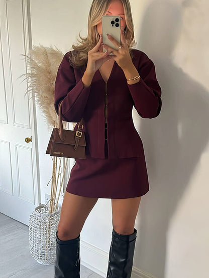 Conjunto Coordinado De Punto Para Mujeres | Ideal Para Uso Diario Y Momentos Informales