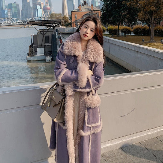 Manteau Largo Con Cinturón Ajustable y Estampado de Cuadros Para Mujer | Ideal Para La Media Estación
