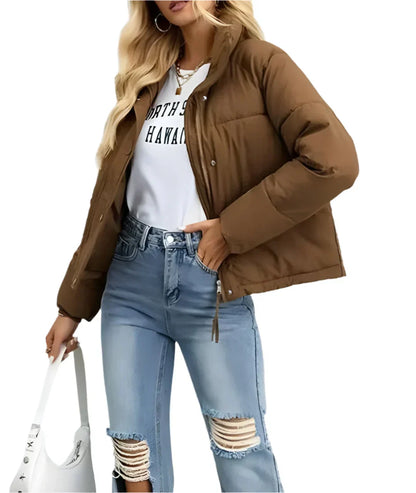 Doudoune Acolchada con Capucha para Mujer | Ideal para La Temporada Fría