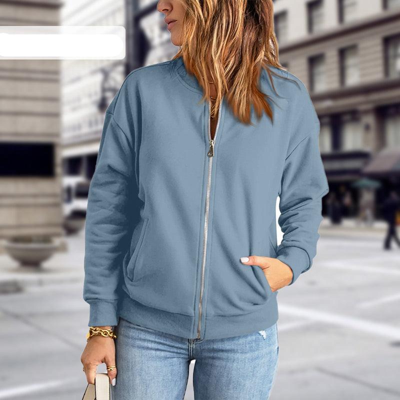 Chaqueta Bomber con Cierre para Mujer | Ideal para Uso Diario